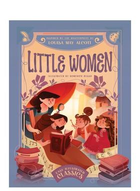 【预售】小妇人：灵感源自露易莎·梅·奥尔科特经典名著 Little Women 英文进口原版儿童绘本图书Domenico Russo