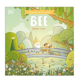 6岁 和芬恩与跳跳一起冒险 Finn with Skip 儿童绘本图书 蜜蜂Adventures 英文进口原版 Bee 动物生 Children and 预售