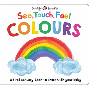 【现货】【First Sensory Book】See Touch Feel Colours，【感官认知书】观看/触摸/感受： Roger Priddy 儿童趣味 Priddy Books