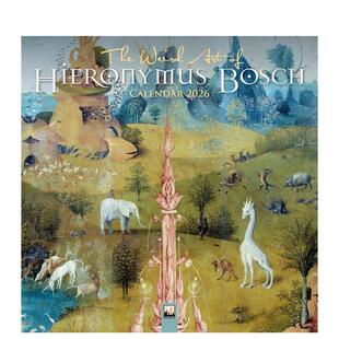 【预售】2026年希罗尼穆斯?博斯怪诞艺术挂历（艺术日历） The Weird Art of Hieronymus Bosch Wall Calendar 2026 进口原版日历