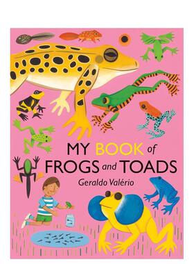 【预售】【小小自然学家科普大书】青蛙和蟾蜍 My Book of Frogs and Toads 英文进口原版儿童绘本图书Geraldo Valério外文正版