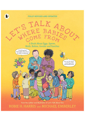 【预售】让我们谈谈宝宝从哪里来Let's Talk About Where Babies Come From英文进口原版儿童身体认知启蒙图书Robie H. Harris