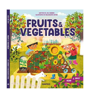 Albatros 动物生态环保 and 儿童绘本图书 英文进口原版 水果和蔬菜Fruits Vegetables Media 6岁 预售