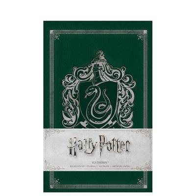 【预售】哈利·波特斯莱特林口袋手账本 HARRY POTTER: SLYTHERIN RULED POCKET JOURNAL 英文原版笔记本Notebook. Warner Bros.