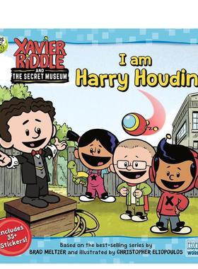 【预售】泽维尔·里德尔:哈利·胡迪尼XAVIER RIDDLE: HARRY HOUDINI英文进口原版儿童绘本图书3-6岁Vitale  Brooke人物传记