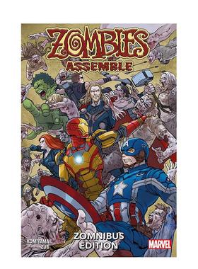【预售】【漫威】复仇者联盟：僵尸爆发战 Zombies Assemble Zomnibus Edition 进口英文进口原版漫画正版图书籍书