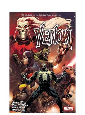 【预售】毒液：凯茨和斯泰格曼 Venomnibus by Cates & Stegman 英文漫画 进口原版外文图书籍Marvel