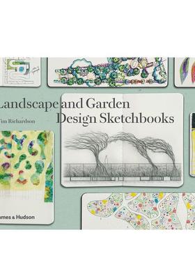 【预售】景观园林设计素描本 Landscape and Garden Design Sketchbooks英文进口原版图书进口外版书籍图书建筑设计Tim Richardson