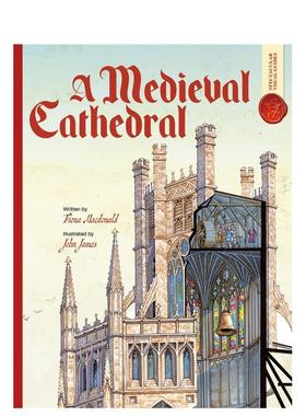 【现货】中世纪大教堂：震撼视觉指南 Medieval Cathedral: Spectacular Visual Guides 英文进口原版儿童绘本图书Fiona MacDonal