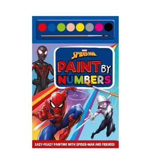 【预售】漫威蜘蛛侠：数字涂鸦 Marvel Spider-Man: Paint By Numbers原版英文生活综合