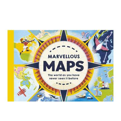 【现货】神奇的地图 Marvellous Maps 进口原版英文儿童绘本9岁-12岁Simon Kuestenmacher外文图书籍