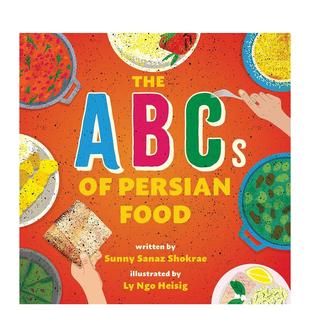 Persian 兒童藝術(shù)啟蒙Shokrae Abcs Sanaz 英文進(jìn)口原版 波斯食物基礎(chǔ)知識(shí) 預(yù)售 Food Sunny