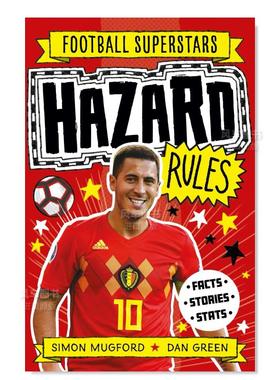【预售】足球明星特辑：阿扎尔【Football Superstars】Hazard Rules英文原版儿童人物科普绘本 外版进口图书