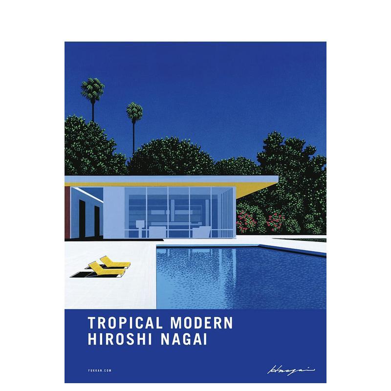 【预售】 POOLS,永井博作品集:POOLS 日文原版图书籍正版 插画作品集 复刊ドットコム