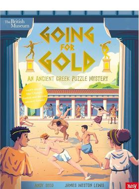 【预售】大英博物馆:追求黄金（古希腊谜题）British Museum: Going for Gold (an Ancient Greek Puzzle Mystery)英文进口原版儿