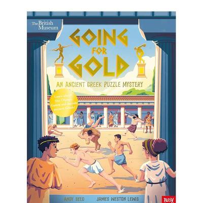 【现货】大英博物馆:追求黄金（古希腊谜题）British Museum: Going for Gold (an Ancient Greek Puzzle Mystery)英文进口原版儿