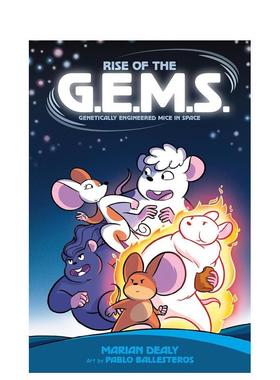 【预售】【太空基因工程小鼠】G.E.M.S. 的崛起（平装） 【Genetically Engineered Mice in Space】英文进口原版儿童漫画图书Mar