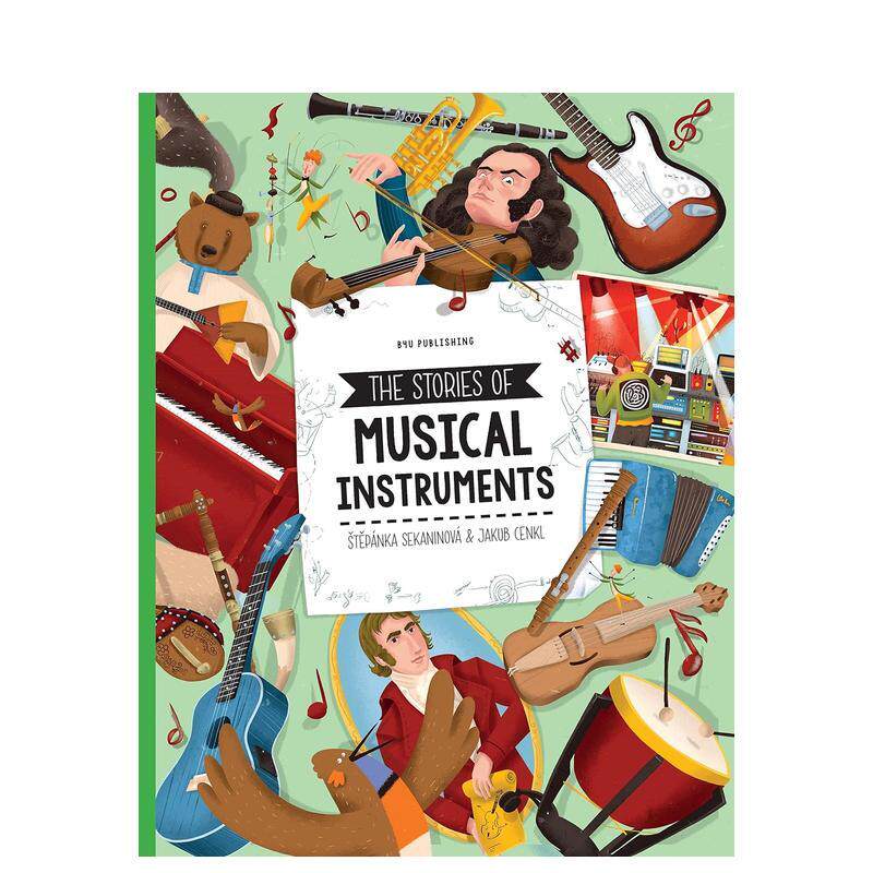 【预售】乐器的故事 Stories of Musical Instruments 进口原版英文儿童百科绘本9岁-12岁?těp&aacute;nka Sekaninov&aacute;外文正版图书