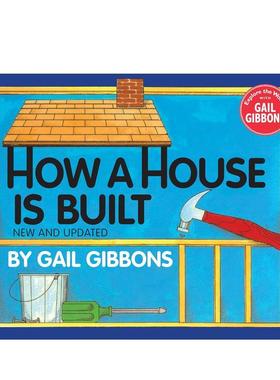 【预售】HOW A HOUSE IS BUILT房子是怎么建造的 英文进口原版儿童绘本图书人际关系 GIBBONS  GAIL