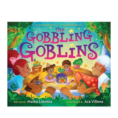 【预售】贪吃的妖精 Gobbling Goblins英文进口原版儿童绘本图书Maika Llaneza