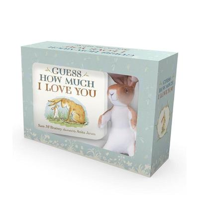 【现货】猜猜我有多爱你（含玩偶） Guess How Much I Love You 山姆麦克布雷尼 亲子温馨绘本 英文进口原版儿童图书Sam McBratney