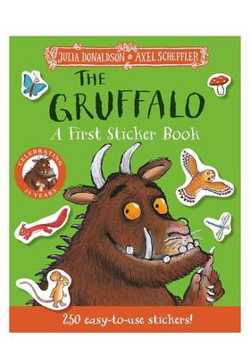 【预售】咕噜牛：第一本贴纸书 The Gruffalo: A First Sticker Book 英文进口原版儿童趣味图书Julia Donaldson