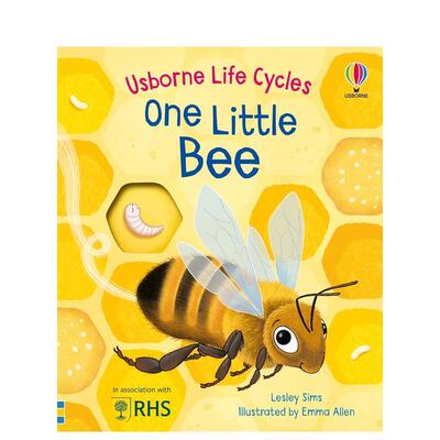 【预售】【生命周期】小蜜蜂 洞洞书One Little Bee【Life Cycles】英文进口原版儿童绘本图书Lesley Sims  Peep Inside Christma