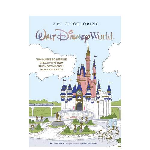 【预售】华特迪斯尼世界：涂色本Art of Coloring: Walt Disney World英文进口原版儿童趣味图书Kevin M. Kern3-6岁