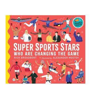 Who 现货 Sports Are Game英文进口原版 体育明星：20位体育健儿 the 改变比赛 儿童绘本图书3 传奇生平Super Changing Stars