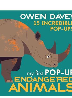 【现货】【立体书】濒危动物My First Pop-Up Endangered Animals英文进口原版儿童图书3-6岁立体书Owen Davey