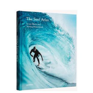 Surf Waves 预售 标志性冲浪腹地 the 运动图书g around Atlas 冲浪图集 Surfing and Iconic World英文进口原版 Hinterlands