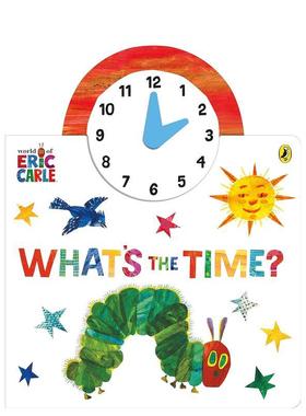 【预售】【艾瑞·卡尔】几点啦？【Eric Carle】What’s the Time?英文儿童图书籍进口原版Puffin Books (UK)3-6岁启蒙绘本