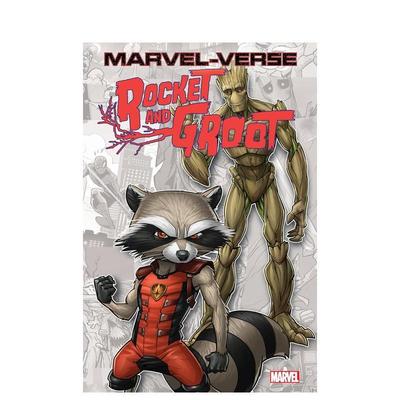 【预售】漫威火箭浣熊与格鲁特 MARVEL-VERSE: ROCKET & GROOT  英文漫画 外文进口原版图书籍Marvel