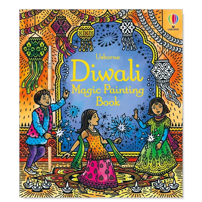 【现货】排灯节魔法绘画书 Diwali Magic Painting Book英文儿童趣味原版图书外版进口书籍 Nilesh Mistry Usborne children’s b