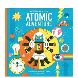Atomic 现货 Astro Adventure英文儿童图书籍进口原版 Books3 原子冒险 Eye 太空猫教授 6岁 Professor Flying Cat’s