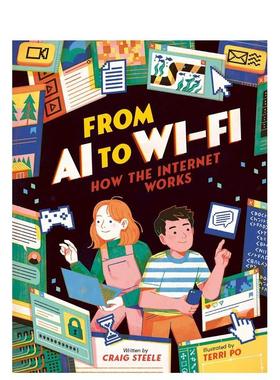 【预售】从AI到Wi-Fi：揭秘互联网如何运作 From Ai to Wi-Fi How the internet works! 英文进口原版青少年读物儿童图书Templar