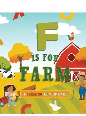 【现货】F代表农场F Is for Farm英文进口原版儿童图书3-6岁自然拼读Mireles  Ashley Marie
