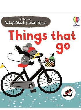 【预售】宝贝的黑白启蒙书：交通工具Baby's Black and White Books: Things That Go英文进口原版儿童启蒙图书Mary Cartwright