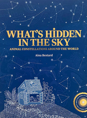 【现货】What’s Hidden in the Sky，【西班牙插画师Aina Bestard】夜空中隐藏着什么 Aina Bestard 儿童绘本-插画师 Tra Books