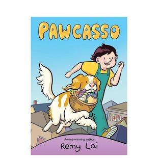 印尼画师Remy 狗狗PawcassoPawcasso Lai 英文进口原版 6岁Remy 儿童漫画图书3 预售