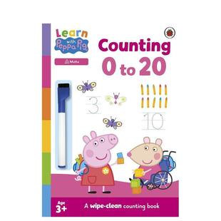 Peppa 6岁 数一数 Ladybird3 0–20英文儿童图书籍进口原版 Counting with Learn 0–20 预售