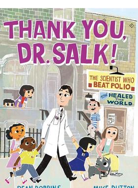 【预售】谢谢你索克医生！Thank You, Dr. Salk!英文进口原版儿童绘本图书3-6岁 人际关系Dutton;Mike