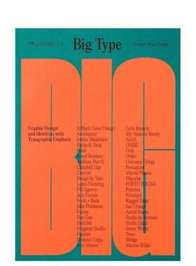 【预售】大字体 Big Type 英文进口原版字体图案标志设计图书DOWLING JON外文正版