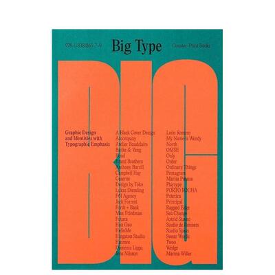 【预售】大字体 Big Type 英文进口原版字体图案标志设计图书DOWLING JON外文正版