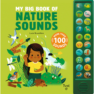 Book Sounds 现货 Big Lucie 儿童故事启蒙益智绘本 图书籍进口正版 自然之声大书 我 Nature Brunelliere 原版