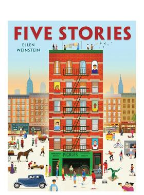 【预售】五个故事 Five Stories 英文进口原版儿童绘本 WEINSTEIN 外文原版