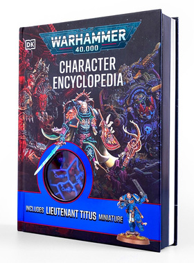 【现货】战锤40K角色百科全书 Warhammer 40 000 Character Encyclopedia DK 战锤宇宙核心人物设定 黑图书馆经典原画 英文进口原