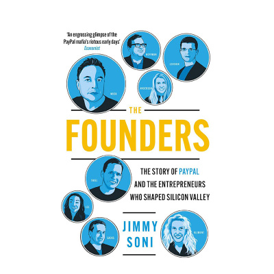 【预售】创始人：埃隆·马斯克、彼得·蒂尔以及PayPal的故事 The Founders 原版英文商业行销