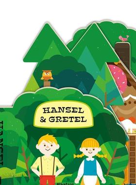 【预售】【经典童话异形纸板书】韩塞尔与格蕾特 【Fairy Tale Shape Books】Hansel and Gretel 英文进口原版儿童趣味正版书籍