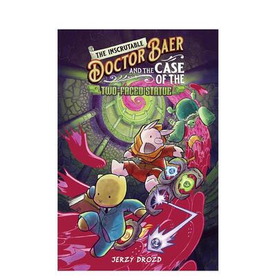 【现货】神秘的贝尔博士与双面雕像案 The Inscrutable Doctor Baer and the Case of the Two-Faced Statue英文进口原版儿童故事